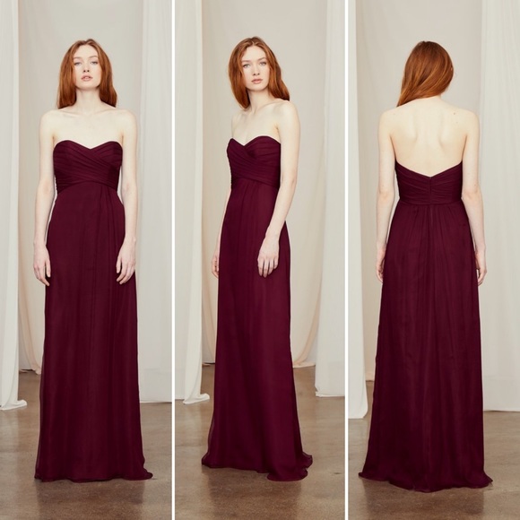 SOLD-Amsale Blue Bridesmaids Dress; Size 8; Style G629C - Picture 10 of 15